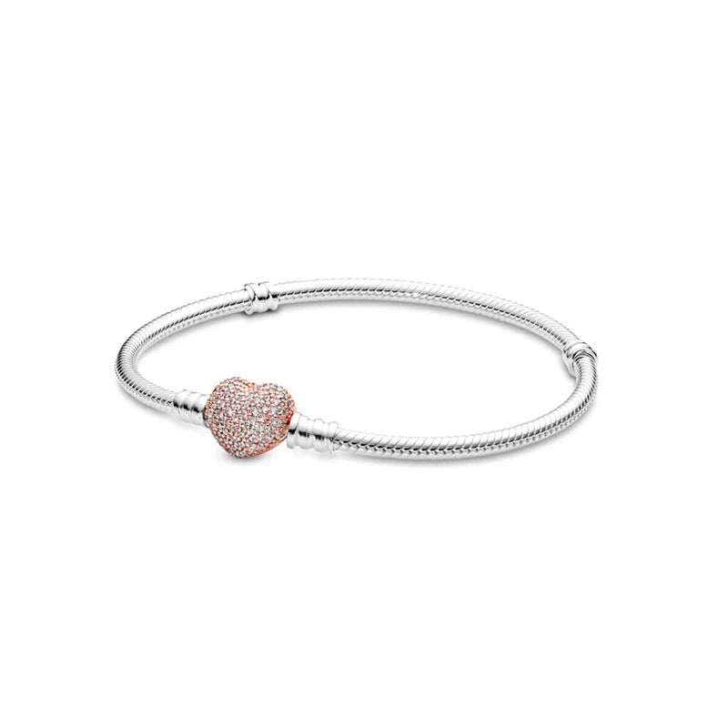 Heart Snake Chain Bracelet For Women Flower Tree Clasp Femme Love Bracelet Decoration Bangle Accessories Jewelry Gift HOT SALE