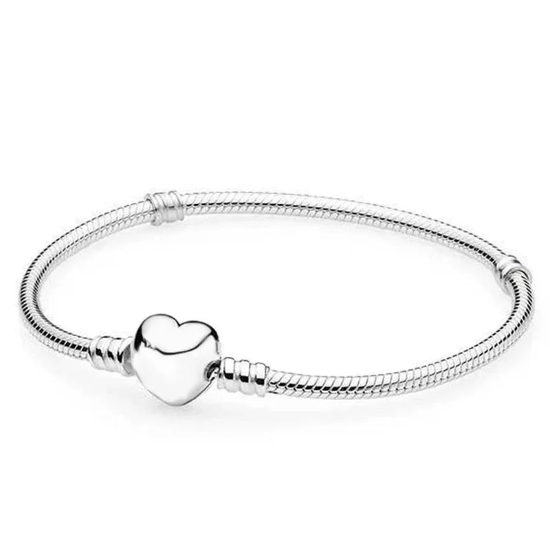 Heart Snake Chain Bracelet For Women Flower Tree Clasp Femme Love Bracelet Decoration Bangle Accessories Jewelry Gift HOT SALE