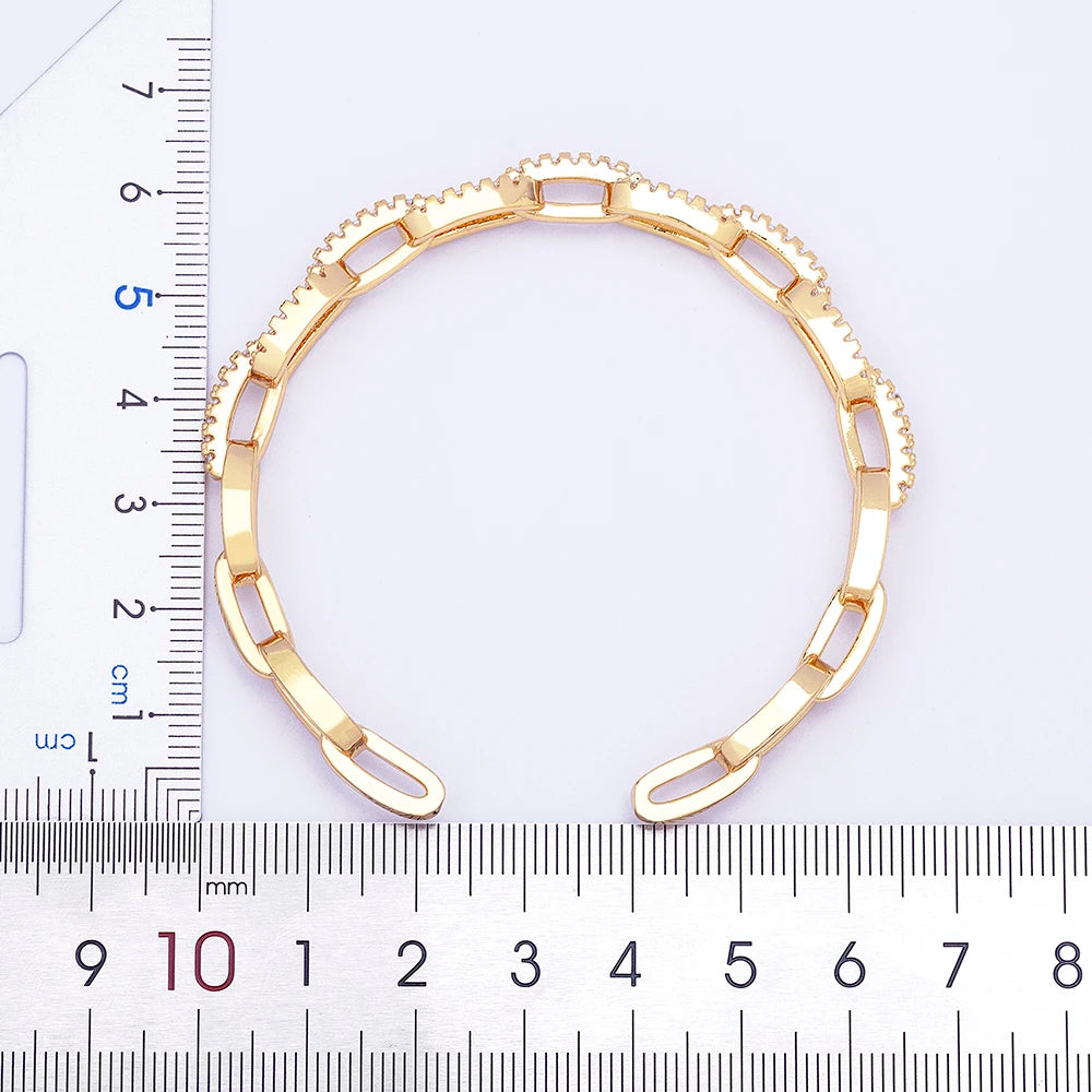 Nidin New Fashion Women Exaggerated Open Bracelets Female Rhinestone Luxury Temperament Exquisite Design Hand Shiny Jewelry Gift