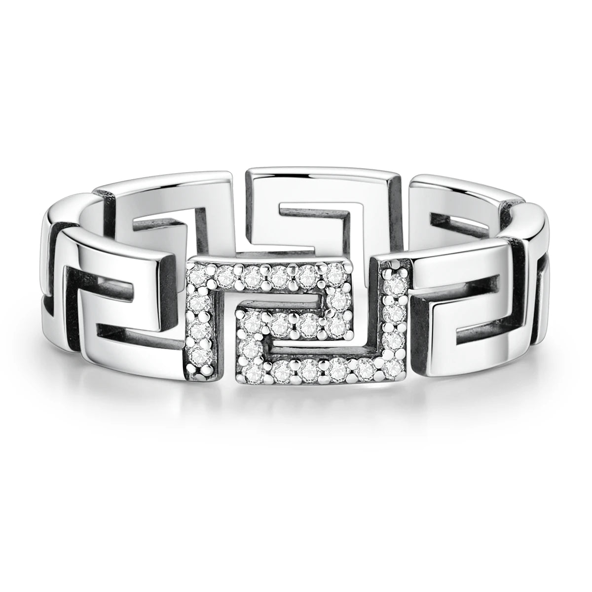 Original 925 Silver Ring For Woman Heart Star Sparkling Zircon Engagement Anniversary Fashion Jewelry
