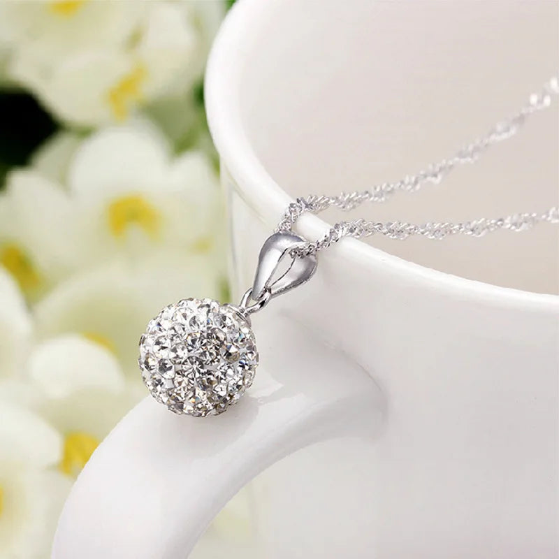 925 Sterling Silver Necklace for Women Simple Irregular Heart Moon Trendy Simple Geometric Handmade Chocker Fine Jewelry