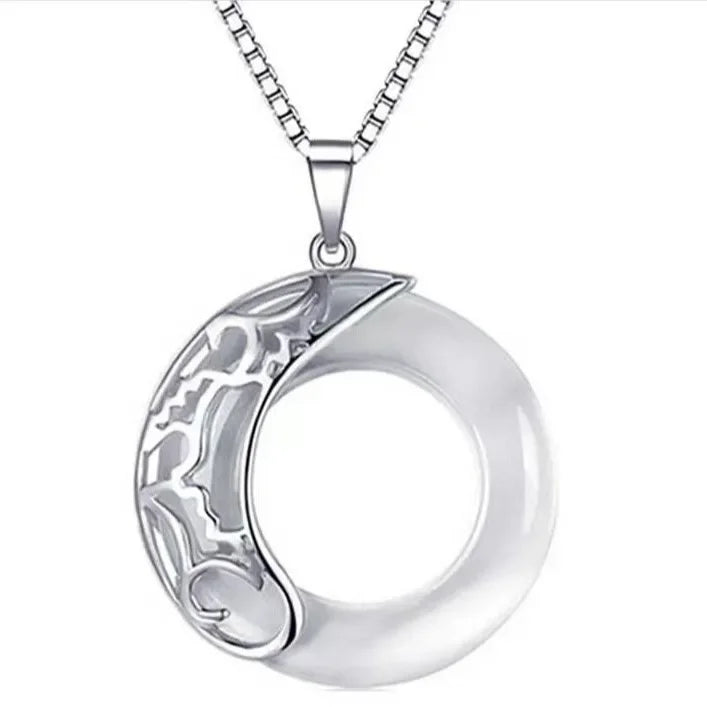 Unisex Alloy Necklace Dragon Pattern Guardian Sun Moon Couple Jewelry Accessories DIY Pendant Student Fashion Jewelry