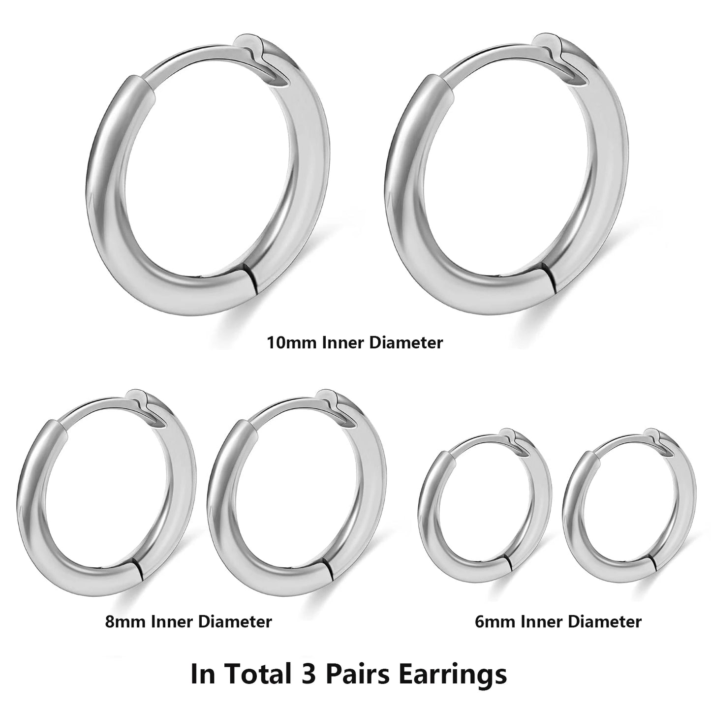 Shevalues Hoop Earrings for Women Luxury 14K Gold Plated Jewelry Set for Men New Piercing Ear Rings Hypoallergenic Earrings