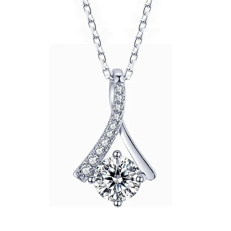 2025 New Geometric Design Zircon Sparkling Necklace Engraved with High End Design Sense Jewelry Elegant Daily Accessories
