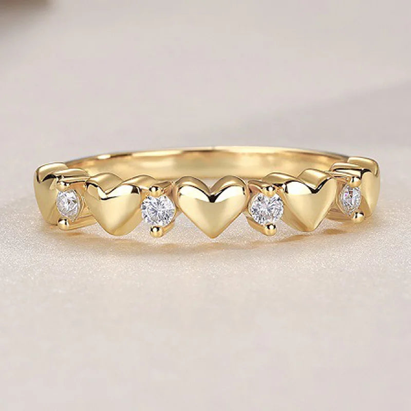 TFGLBU New Full 2mm Moissanite Ring for Women 18k Plated Lab Diamond Solid S925 Silver Matching Party Ring Jewelry Wholesale