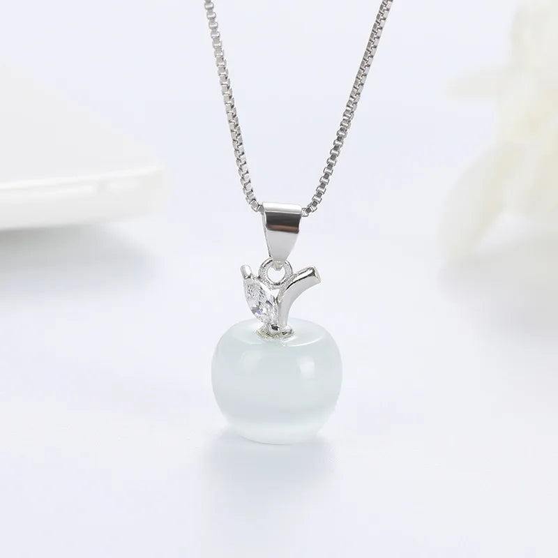 925 Sterling Silver Necklace for Women Simple Irregular Heart Moon Trendy Simple Geometric Handmade Chocker Fine Jewelry