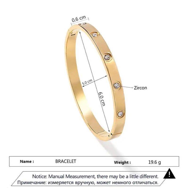 UILZ 316L Cross Design Bracelets Bangle Gold Color Waterproof Stainless Steel Luxury Brand Bangles For Women Gift Drop Shipping