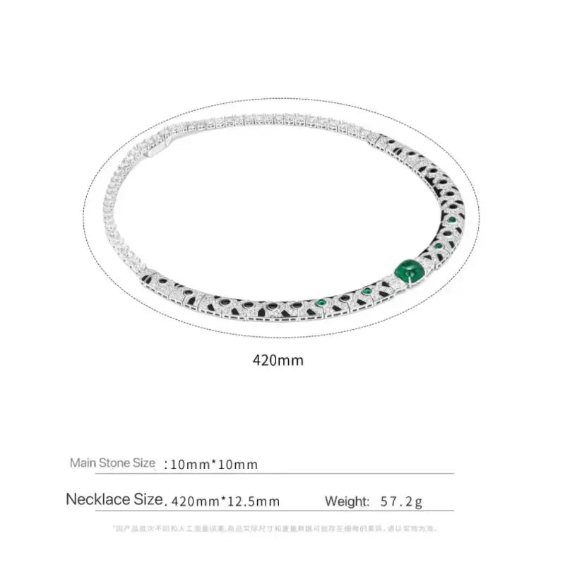 BELLUX Black Spot Enamel Necklace 925 sterling silver Necklaces for women silver 925 jewelry necklaces for ladies