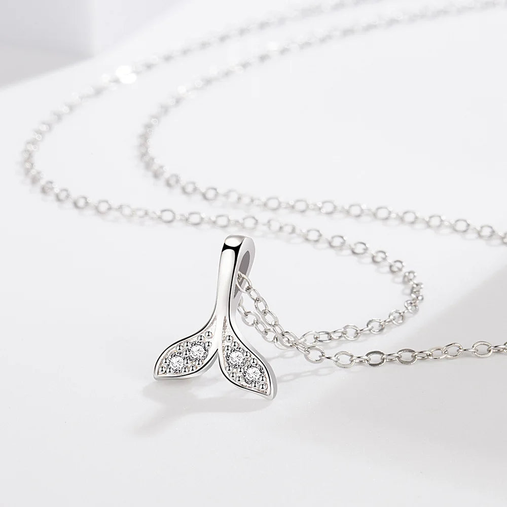 925 Sterling Silver Necklace for Women Simple Irregular Heart Moon Trendy Simple Geometric Handmade Chocker Fine Jewelry