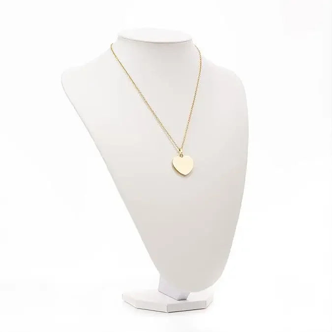 Fashionable Stainless Steel Mirror Surface Heart Shaped Necklace for Couples And Best Friends Unique Personality Jewelry Accesso