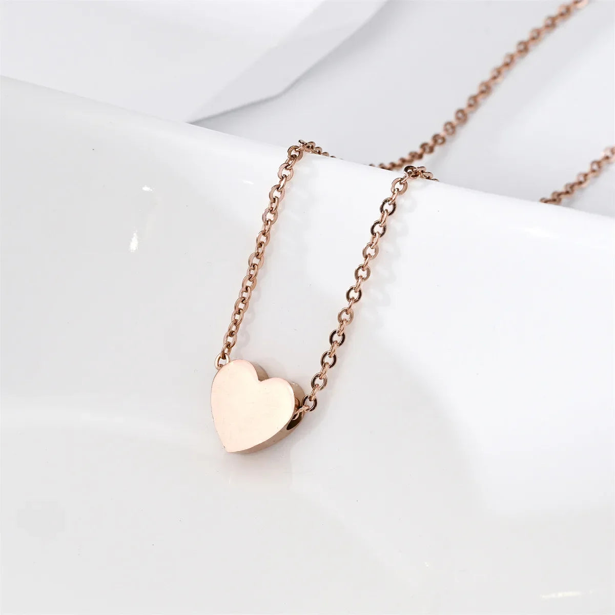 Gold Plated Heart Necklace |Silver Plated Necklace Cute Dainty Love Pendant Necklaces for Women Gift for Girls Gift for Women