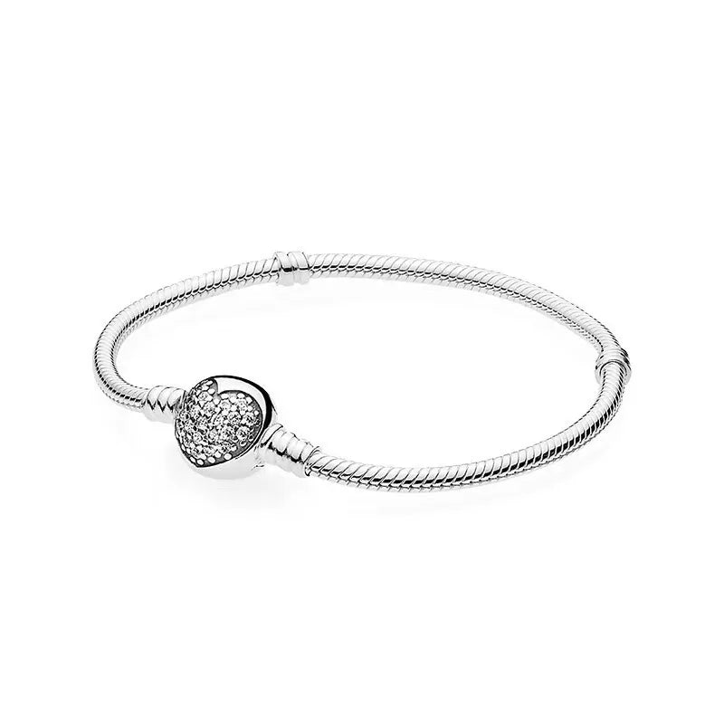 Heart Snake Chain Bracelet For Women Flower Tree Clasp Femme Love Bracelet Decoration Bangle Accessories Jewelry Gift HOT SALE