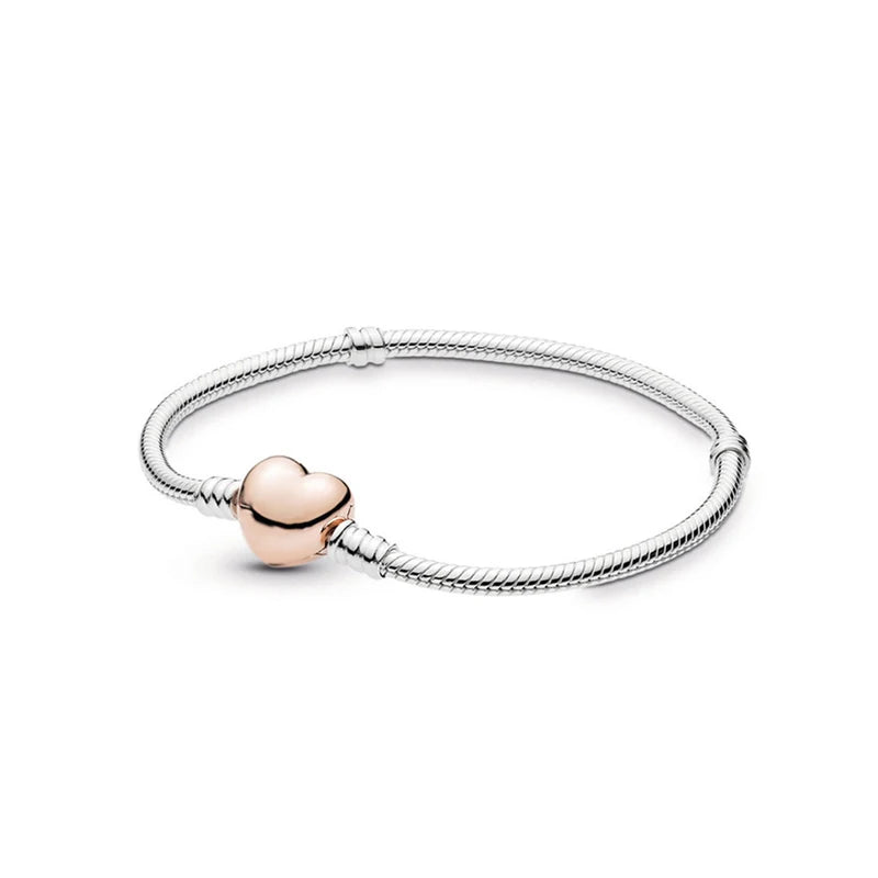 Heart Snake Chain Bracelet For Women Flower Tree Clasp Femme Love Bracelet Decoration Bangle Accessories Jewelry Gift HOT SALE