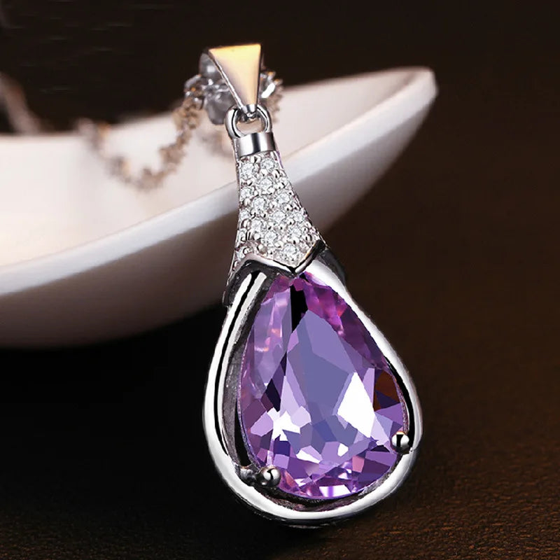 925 Sterling Silver Necklace for Women Simple Irregular Heart Moon Trendy Simple Geometric Handmade Chocker Fine Jewelry