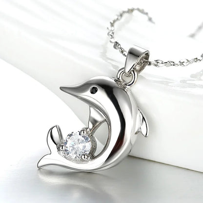 925 Sterling Silver Necklace for Women Simple Irregular Heart Moon Trendy Simple Geometric Handmade Chocker Fine Jewelry
