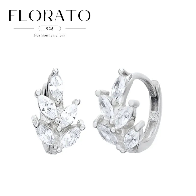 925 Sterling Silver Needle Irregular White Zircon Hoop Earrings For Women Pearl Ear Buckles Vintage Luxury Crystal Jewelry Gifts