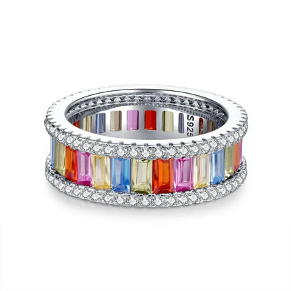 Luxury Solid Platinum PT950  Women's Pink Diamond Rings High-grade Ins-style Simple Moissanite Diamond Ring