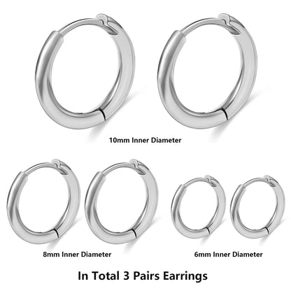Shevalues Hoop Earrings for Women Luxury 14K Gold Plated Jewelry Set for Men New Piercing Ear Rings Hypoallergenic Earrings