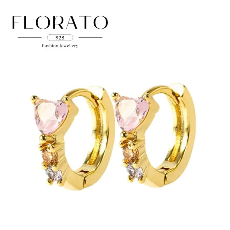 925 Sterling Silver Needle Irregular White Zircon Hoop Earrings For Women Pearl Ear Buckles Vintage Luxury Crystal Jewelry Gifts