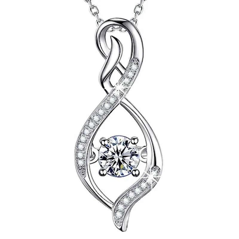 2025 New Geometric Design Zircon Sparkling Necklace Engraved with High End Design Sense Jewelry Elegant Daily Accessories