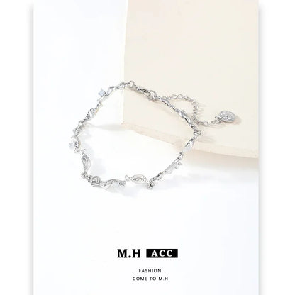 Original Abstract Irregular Women's Bracelet Non-fading Summer Cold Style Fashion Versatile High-End Feeling Hand Jewelry
