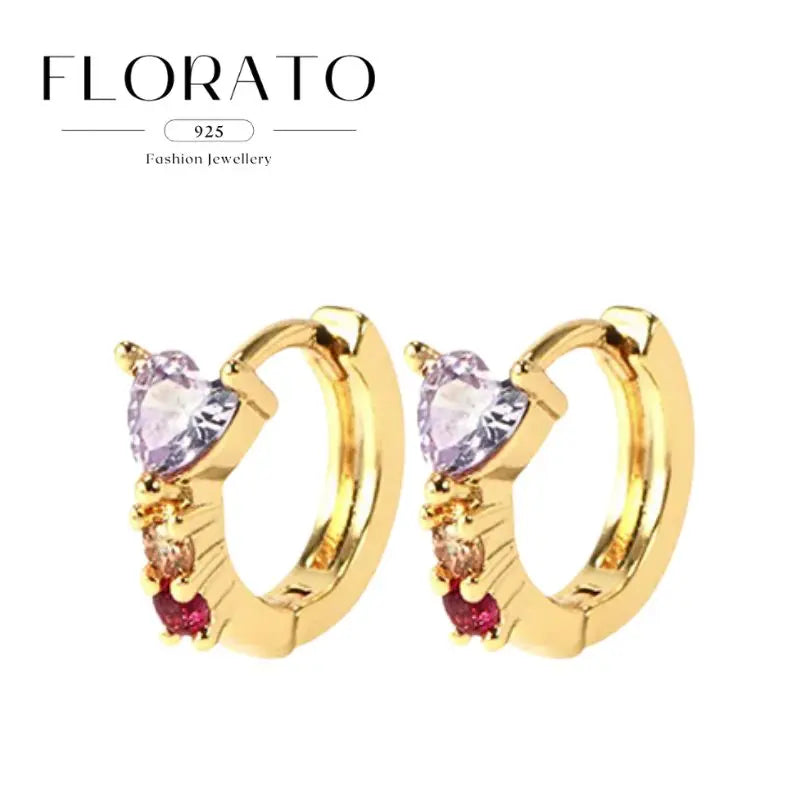 925 Sterling Silver Needle Irregular White Zircon Hoop Earrings For Women Pearl Ear Buckles Vintage Luxury Crystal Jewelry Gifts