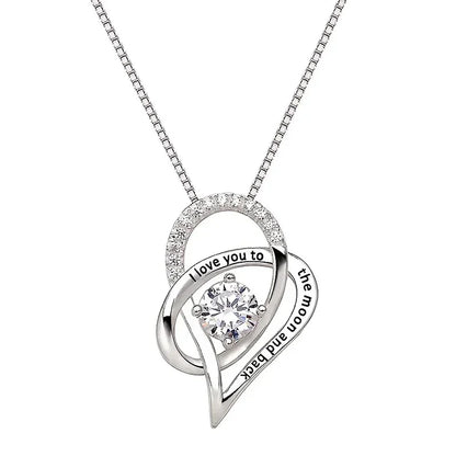 New High end Geometric Design Love Cube Zirconia Necklace with Sparkling Zirconia Jewelry Elegant Daily Accessories Wholesale