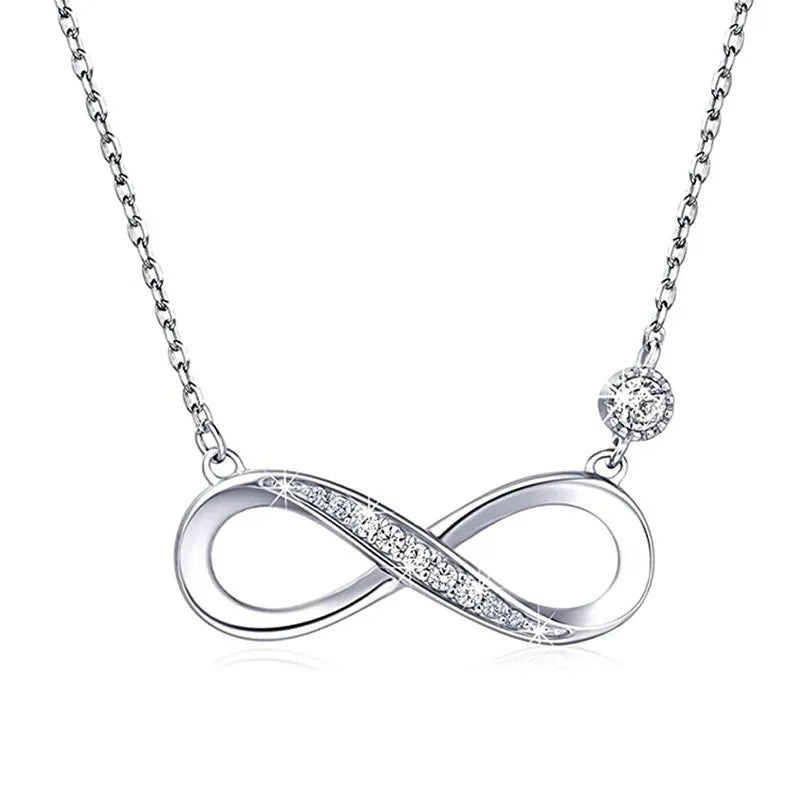 2025 New Geometric Design Zircon Sparkling Necklace Engraved with High End Design Sense Jewelry Elegant Daily Accessories