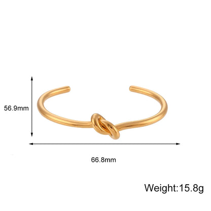 Stainless Steel Bracelets Vintage Men's Fashion Woven Twist Texture Bangles For Women Jewelry Statement Streetwear Goth Gifts