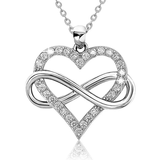 High end Geometric Design Love Cube Zirconia Necklace with Sparkling Zirconia Jewelry Elegant Daily Accessories