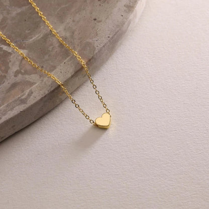 Gold Plated Heart Necklace |Silver Plated Necklace Cute Dainty Love Pendant Necklaces for Women Gift for Girls Gift for Women
