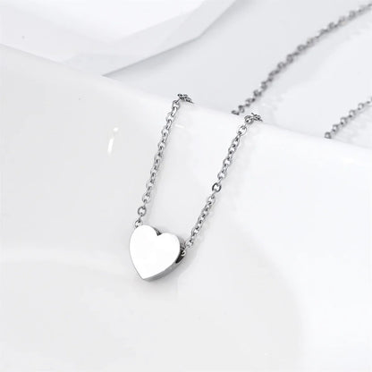 Gold Plated Heart Necklace |Silver Plated Necklace Cute Dainty Love Pendant Necklaces for Women Gift for Girls Gift for Women