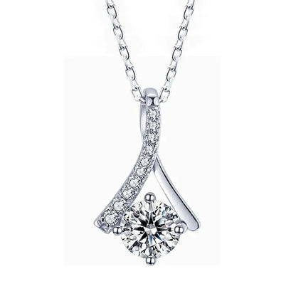 New High end Geometric Design Love Cube Zirconia Necklace with Sparkling Zirconia Jewelry Elegant Daily Accessories Wholesale