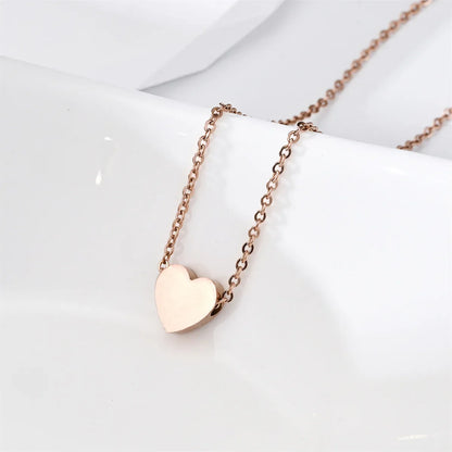 Gold Plated Heart Necklace |Silver Plated Necklace Cute Dainty Love Pendant Necklaces for Women Gift for Girls Gift for Women