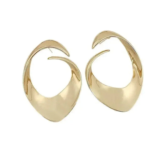 Modern Jewelry European and American Design Metal Geometric Irregular Earrings For Women Party Gifts Exaggerative Accessories