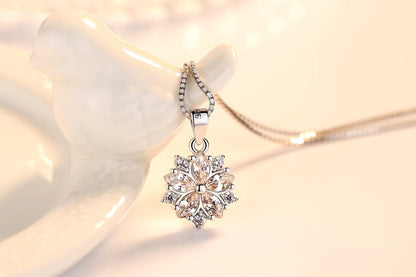 925 Sterling Silver Necklace for Women Simple Irregular Heart Moon Trendy Simple Geometric Handmade Chocker Fine Jewelry
