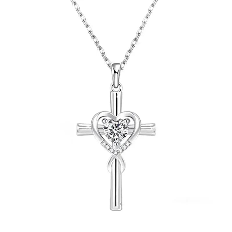 New High end Geometric Design Love Cube Zirconia Necklace with Sparkling Zirconia Jewelry Elegant Daily Accessories Wholesale